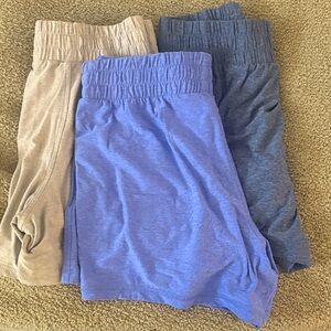 Womens Comfy Shorts 3-Pack - Gray, Blue, Navy